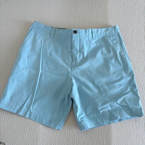 Ted Baker London aqua blue chino shorts mens 36R tailored resort style - Picture 1 of 7